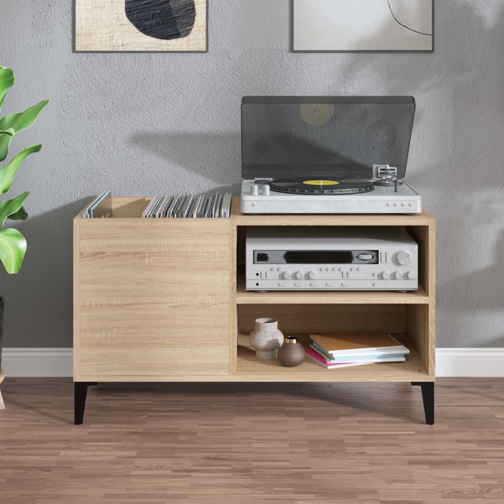 Record cabinet Sonoma oak 84.5x38x48 cm wood material