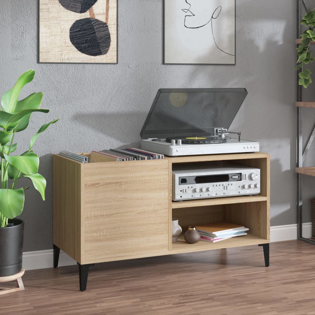Record cabinet Sonoma oak 84.5x38x48 cm wood material