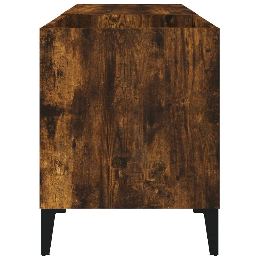 Armoire à panneaux chêne fumé 84,5x38x48 cm matériau bois