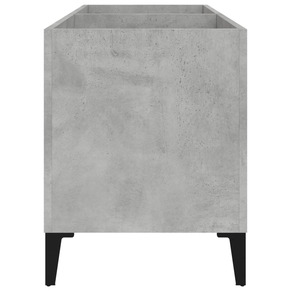 Armoire à panneaux gris béton 74,5x38x48 cm en bois