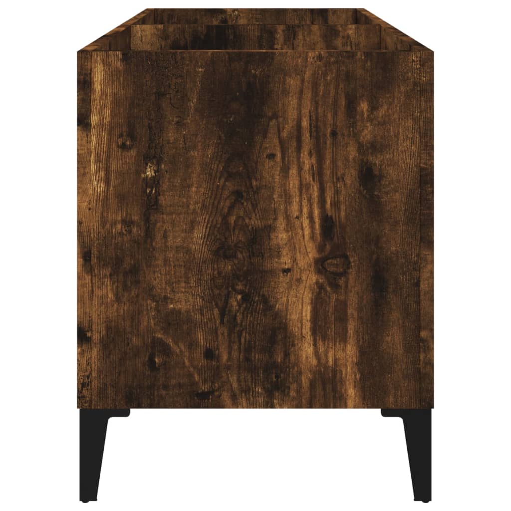 Armoire à panneaux chêne fumé 74,5x38x48 cm matériau bois