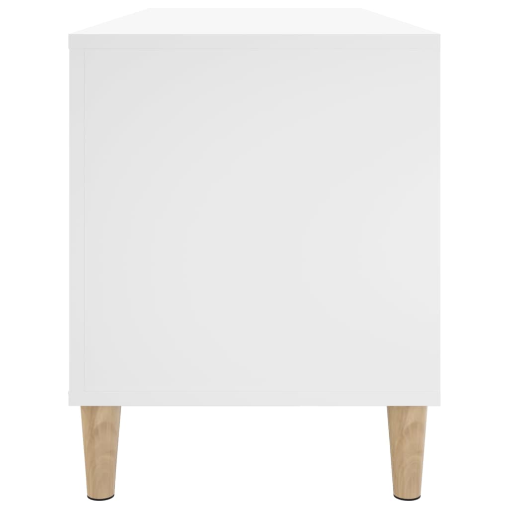 Record Cabinet White 100x38x48 cm Wood Material