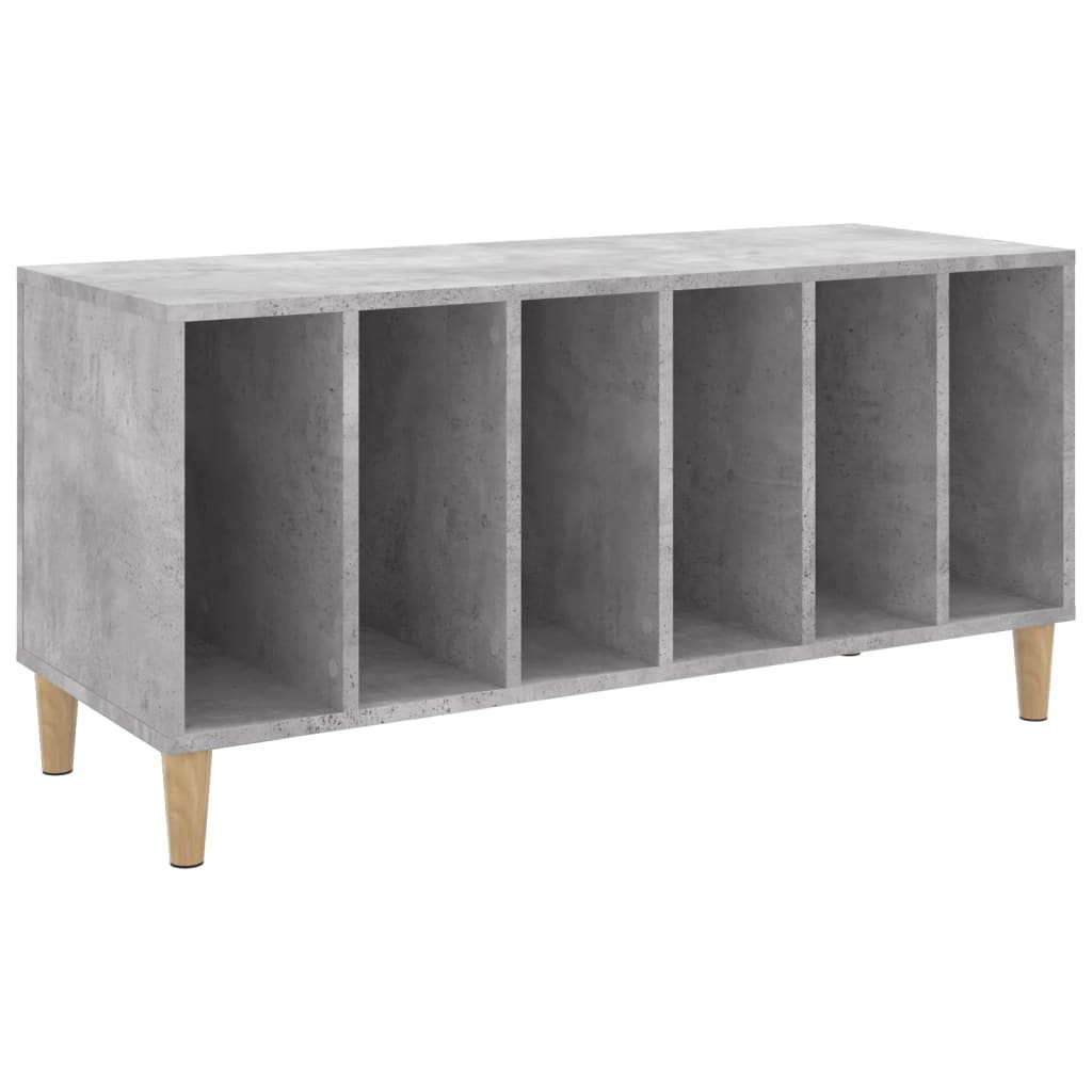 Record Cabinet Concrete Grey 100x38x48 cm Wood Material