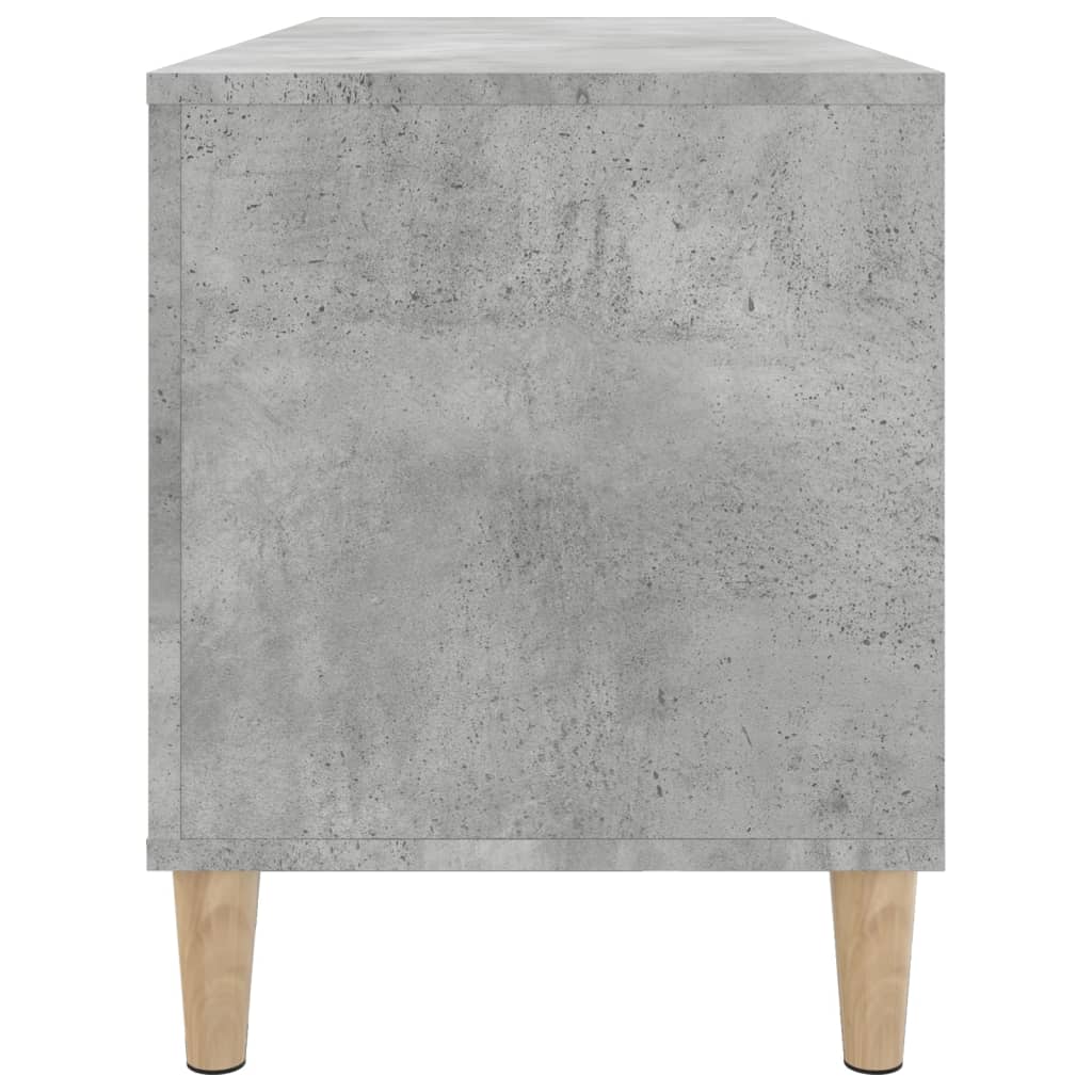Record Cabinet Concrete Grey 100x38x48 cm Wood Material