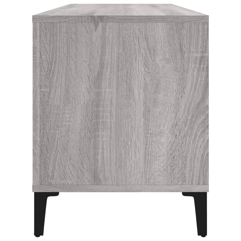 Record Cabinet Gray Sonoma 100x38x48 cm Wood Material
