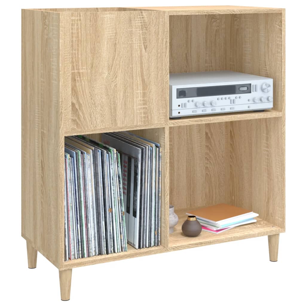Record Cabinet Sonoma Oak 84.5x38x89 cm Wood Material