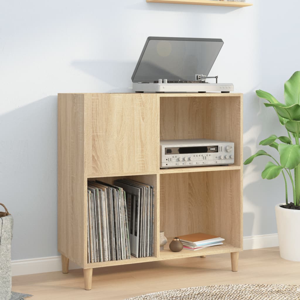 Record Cabinet Sonoma Oak 84.5x38x89 cm Wood Material