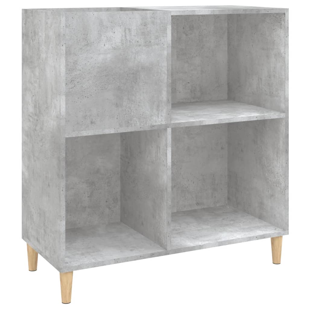 Armoire à panneaux gris béton 84,5x38x89 cm en bois