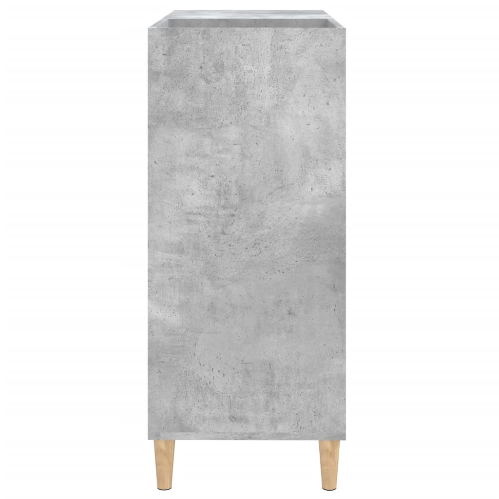Armoire à panneaux gris béton 84,5x38x89 cm en bois