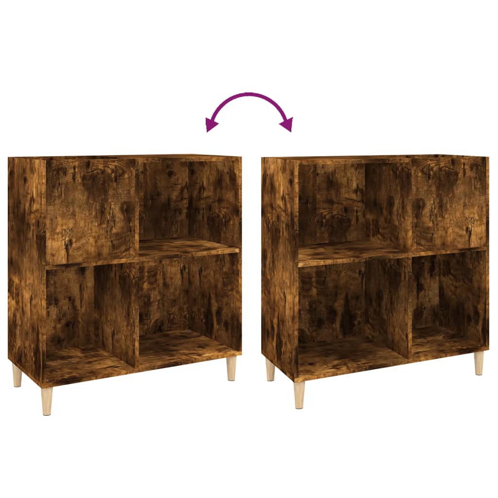 Armoire à panneaux chêne fumé 84,5x38x89 cm matériau bois