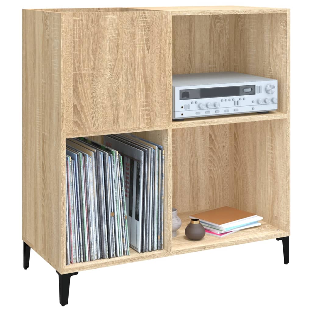 Record Cabinet Sonoma Oak 84.5x38x89 cm Wood Material