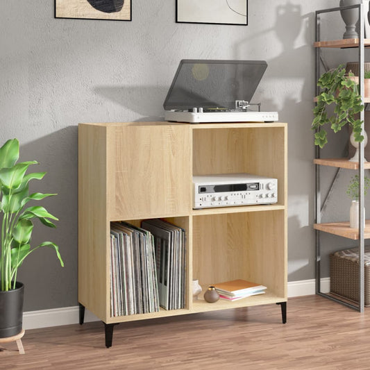 Record Cabinet Sonoma Oak 84.5x38x89 cm Wood Material