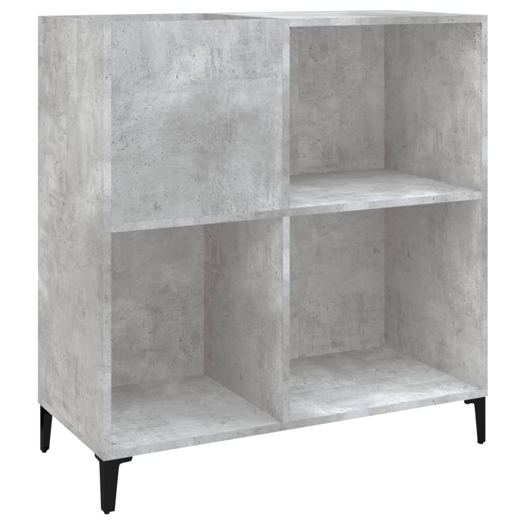 Armoire à panneaux gris béton 84,5x38x89 cm en bois