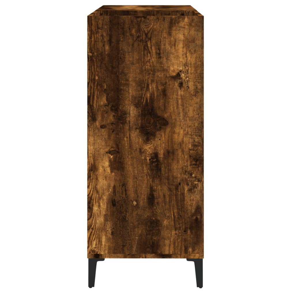 Record Cabinet Smoked Oak 84.5x38x89 cm Wood Material