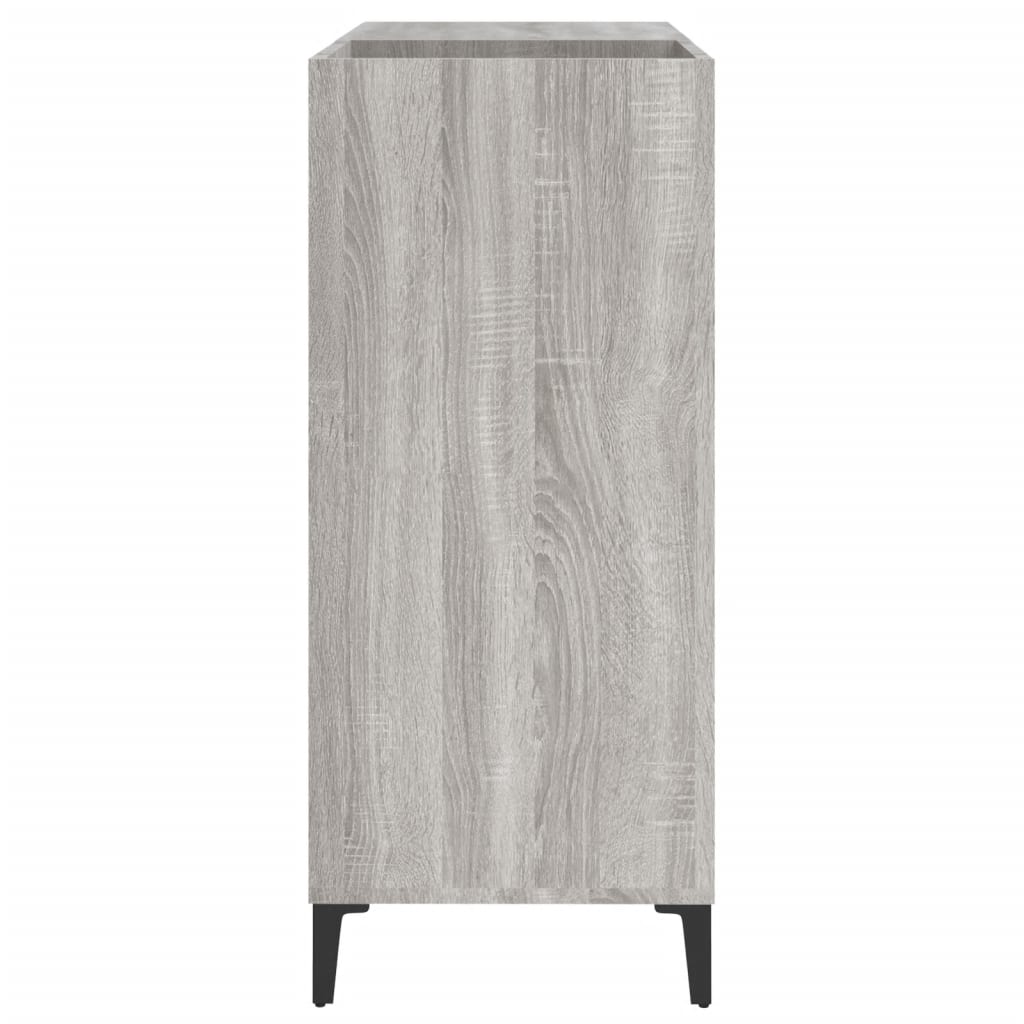 Armoire à panneaux gris Sonoma 84,5x38x89 cm matériau bois