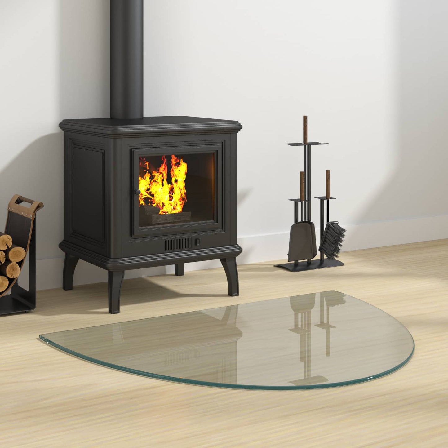 Feuerstelle Glasplatte Transparent 800 x 600 mm Glas