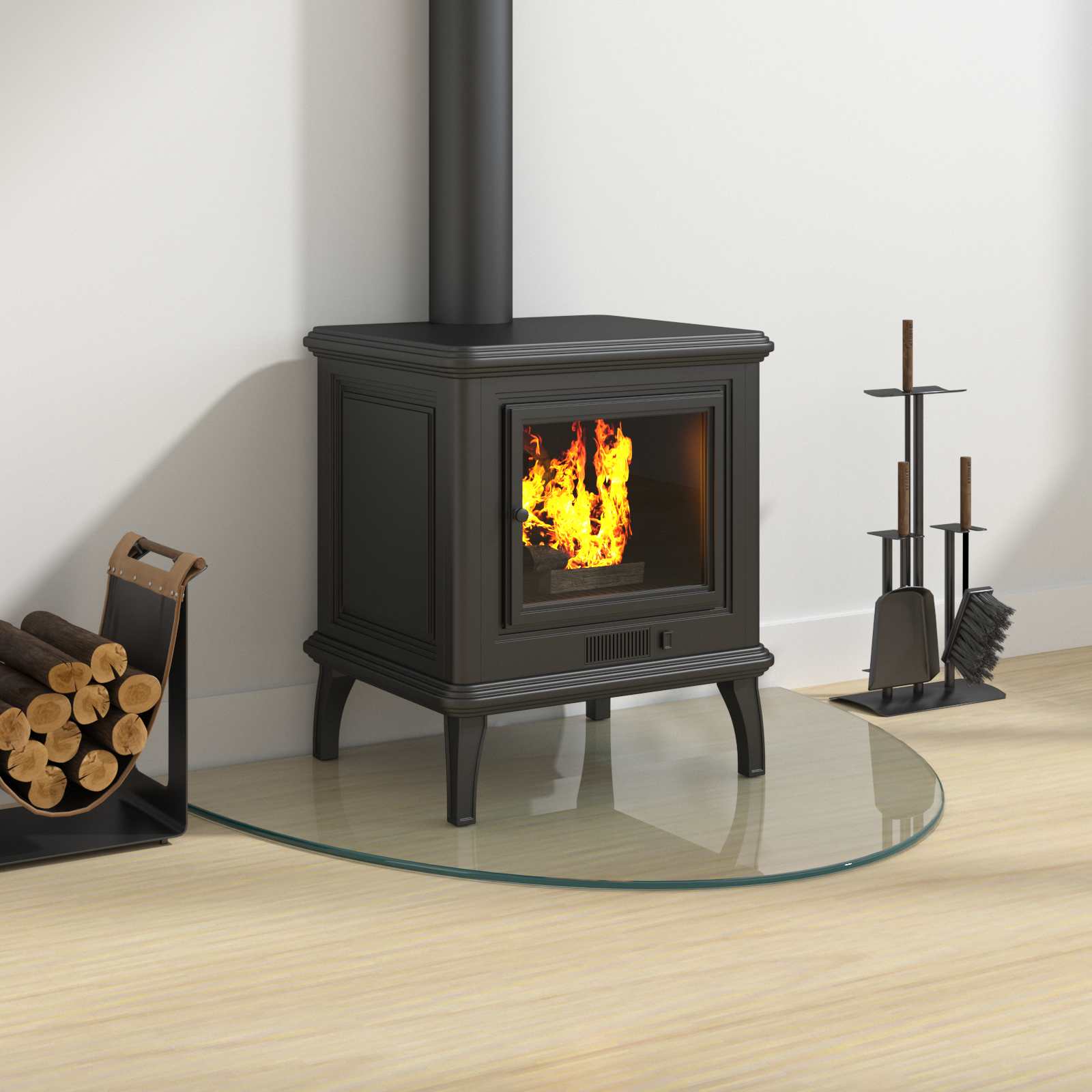 Feuerstelle Glasplatte Transparent 800 x 600 mm Glas