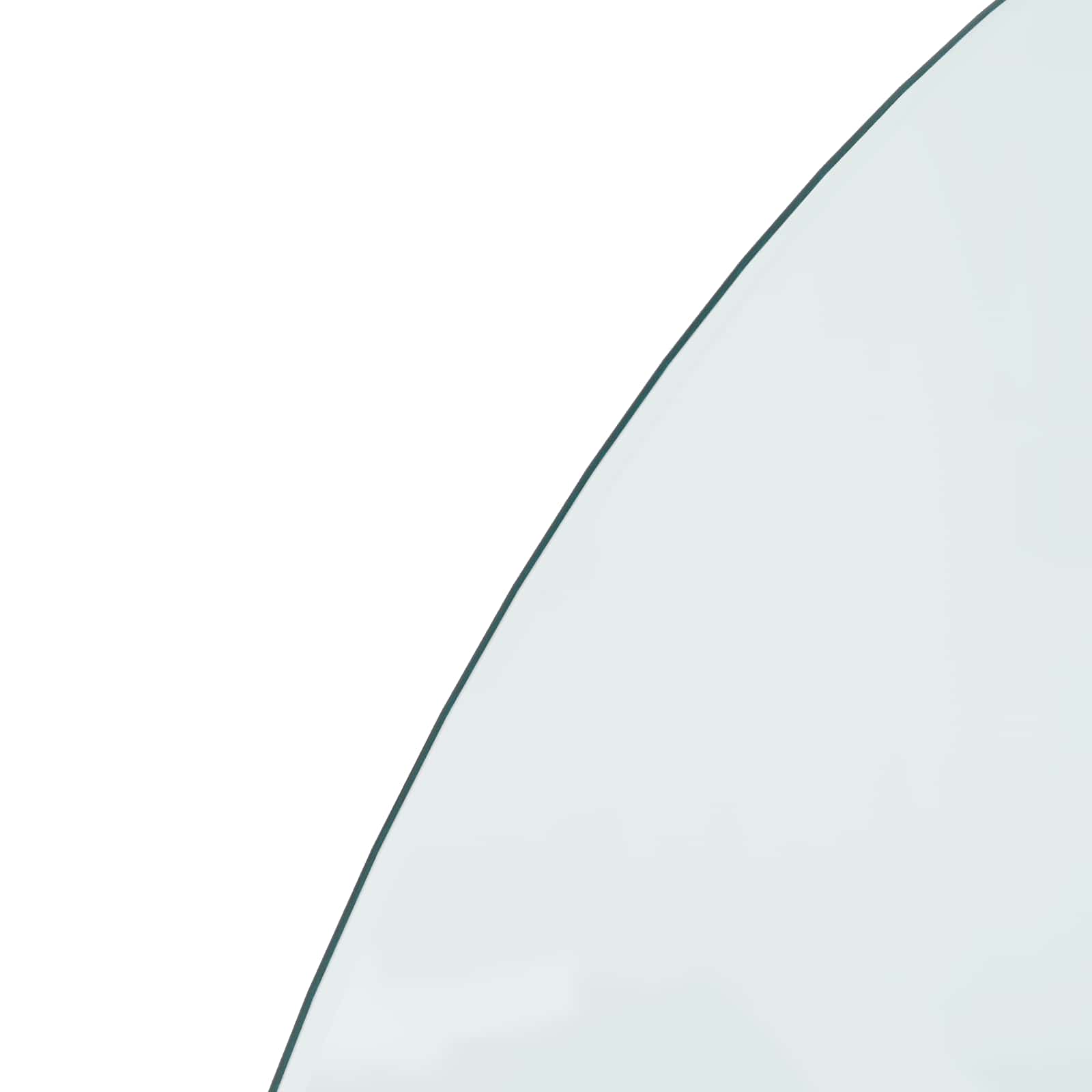 Feuerstelle Glasplatte Transparent 1000 x 500 mm Glas