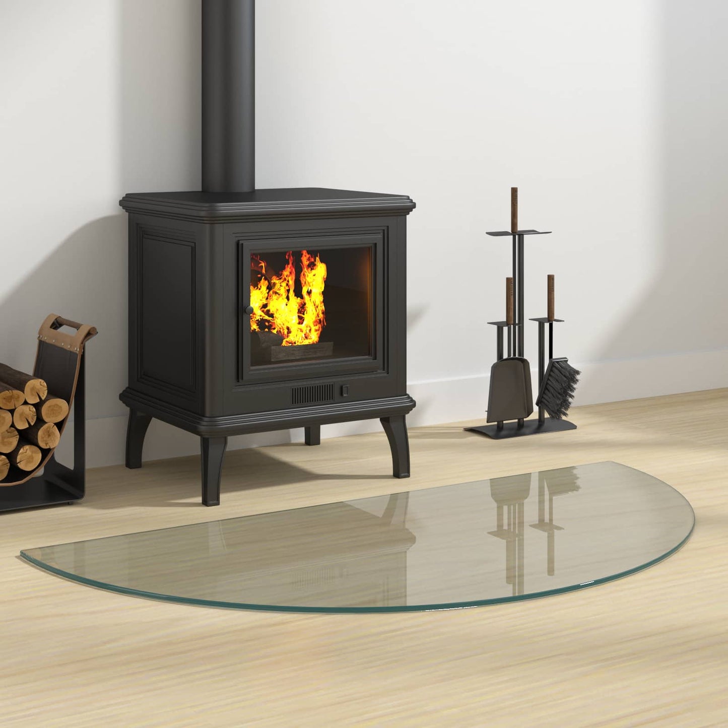 Feuerstelle Glasplatte Transparent 1000 x 500 mm Glas