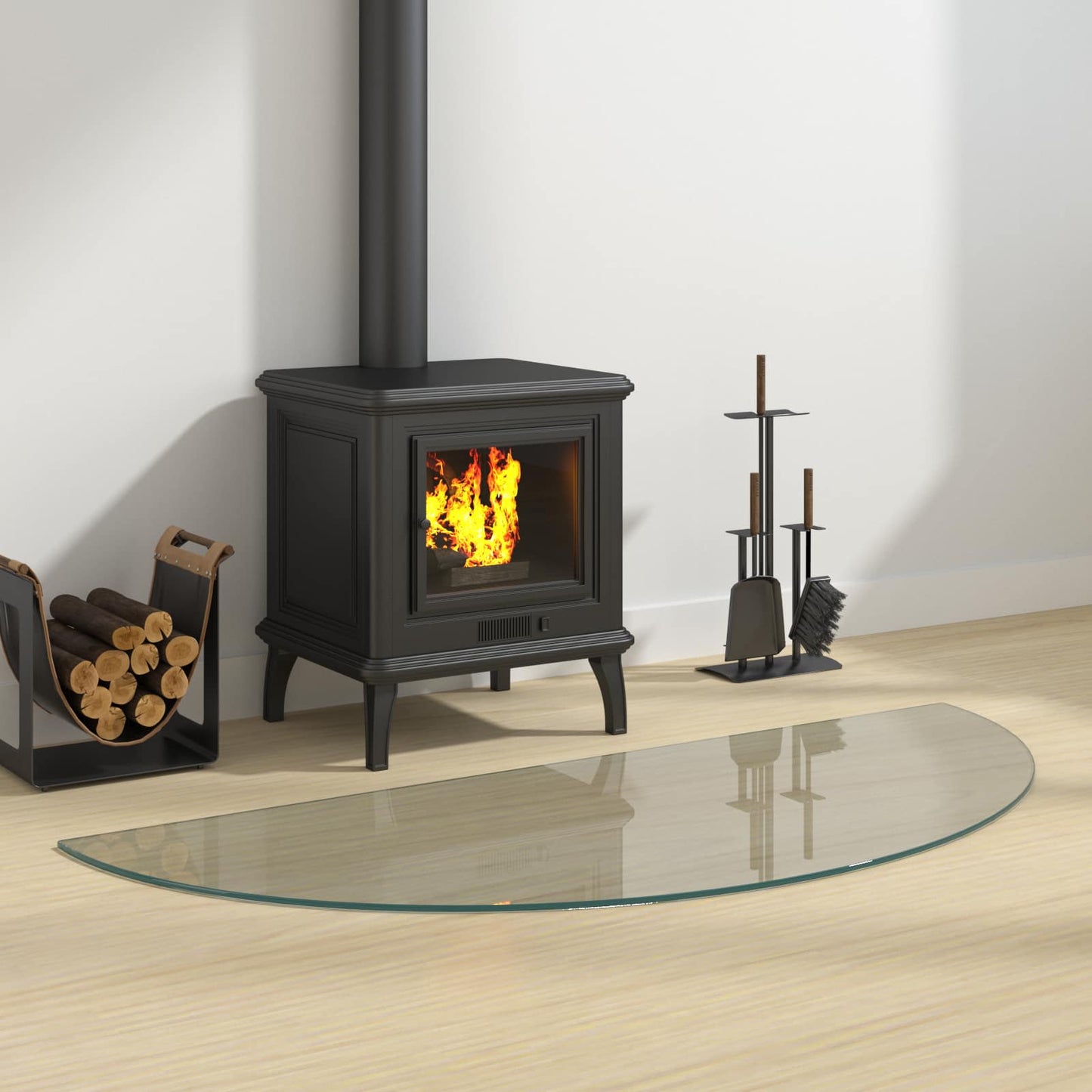 Feuerstelle Glasplatte Transparent 1200 x 500 mm Glas