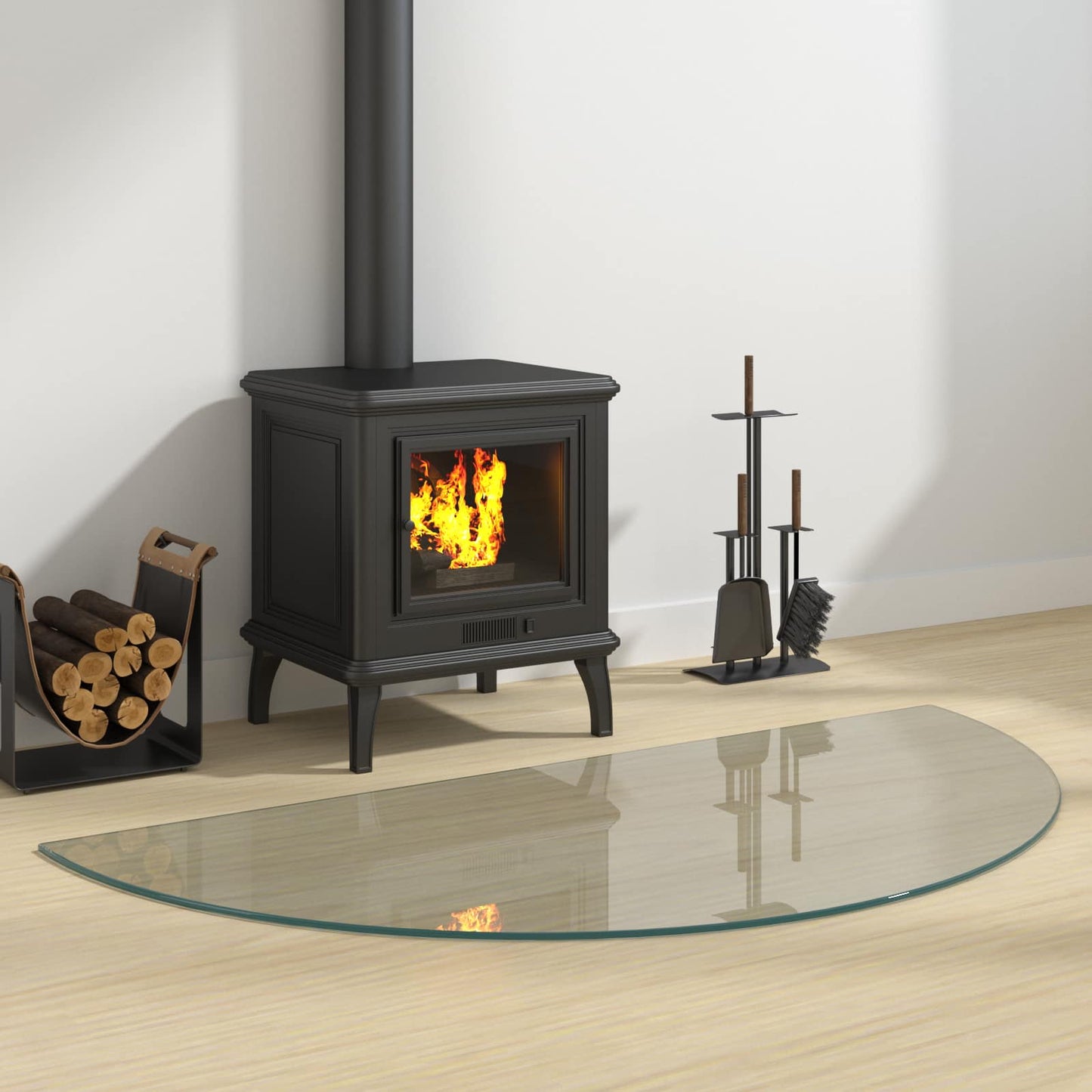 Feuerstelle Glasplatte Transparent 1200 x 600 mm Glas