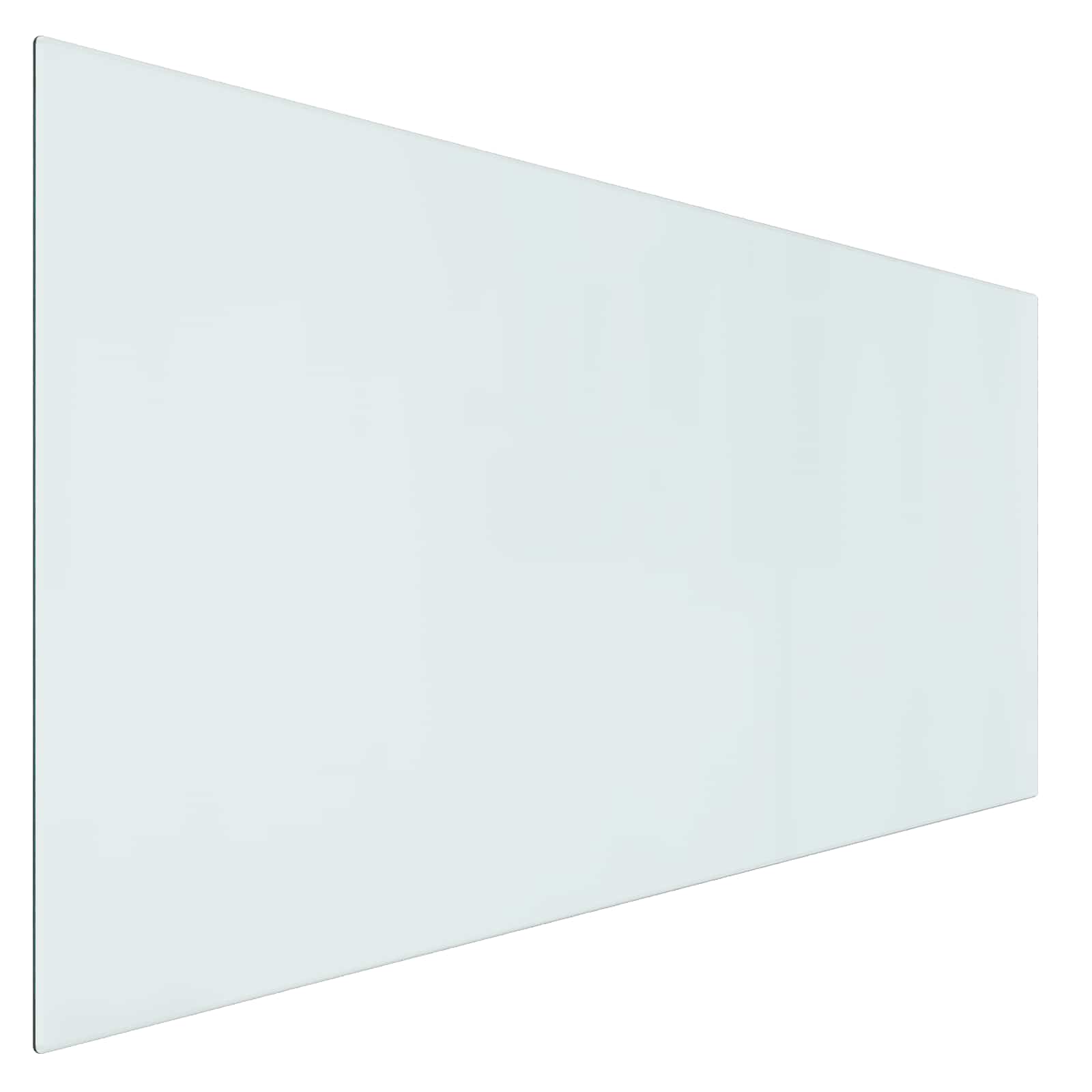 Feuerstelle Glasplatte Transparent 120 x 60 cm Glas