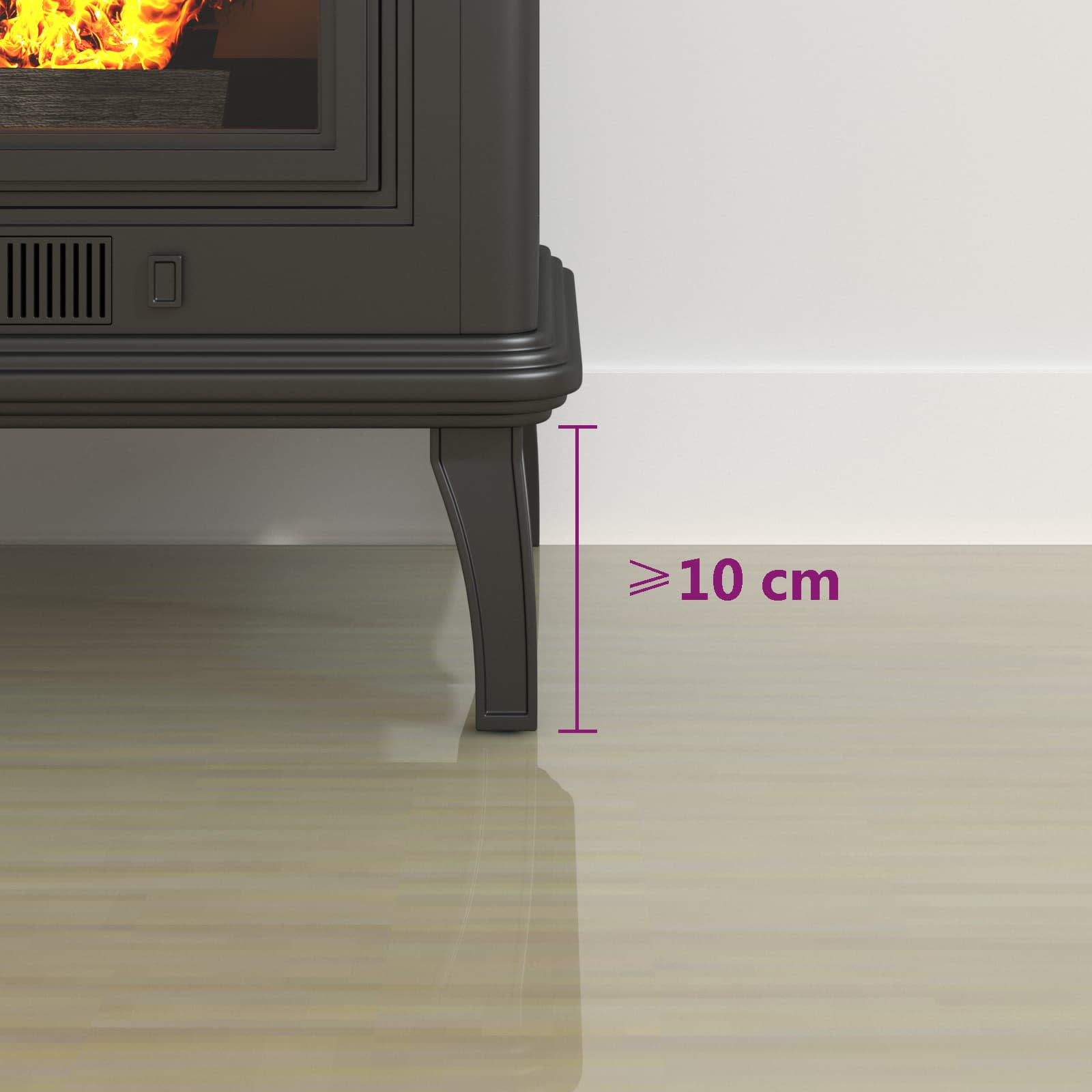 Feuerstelle Glasplatte Transparent 100 x 50 cm Glas