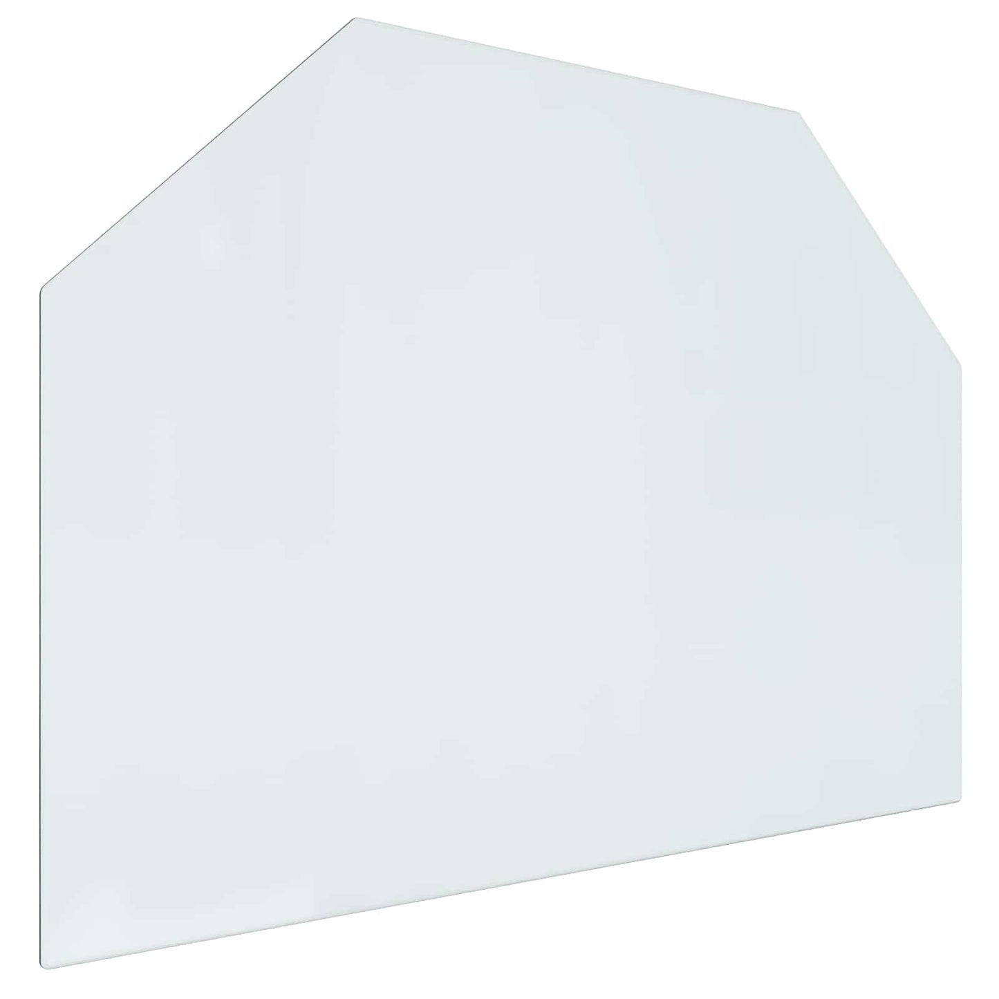 Feuerstelle Glasplatte Transparent 80 x 60 cm Glas