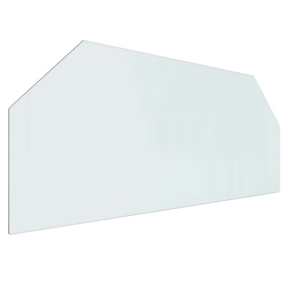 Feuerstelle Glasplatte Transparent 120 x 50 cm Glas