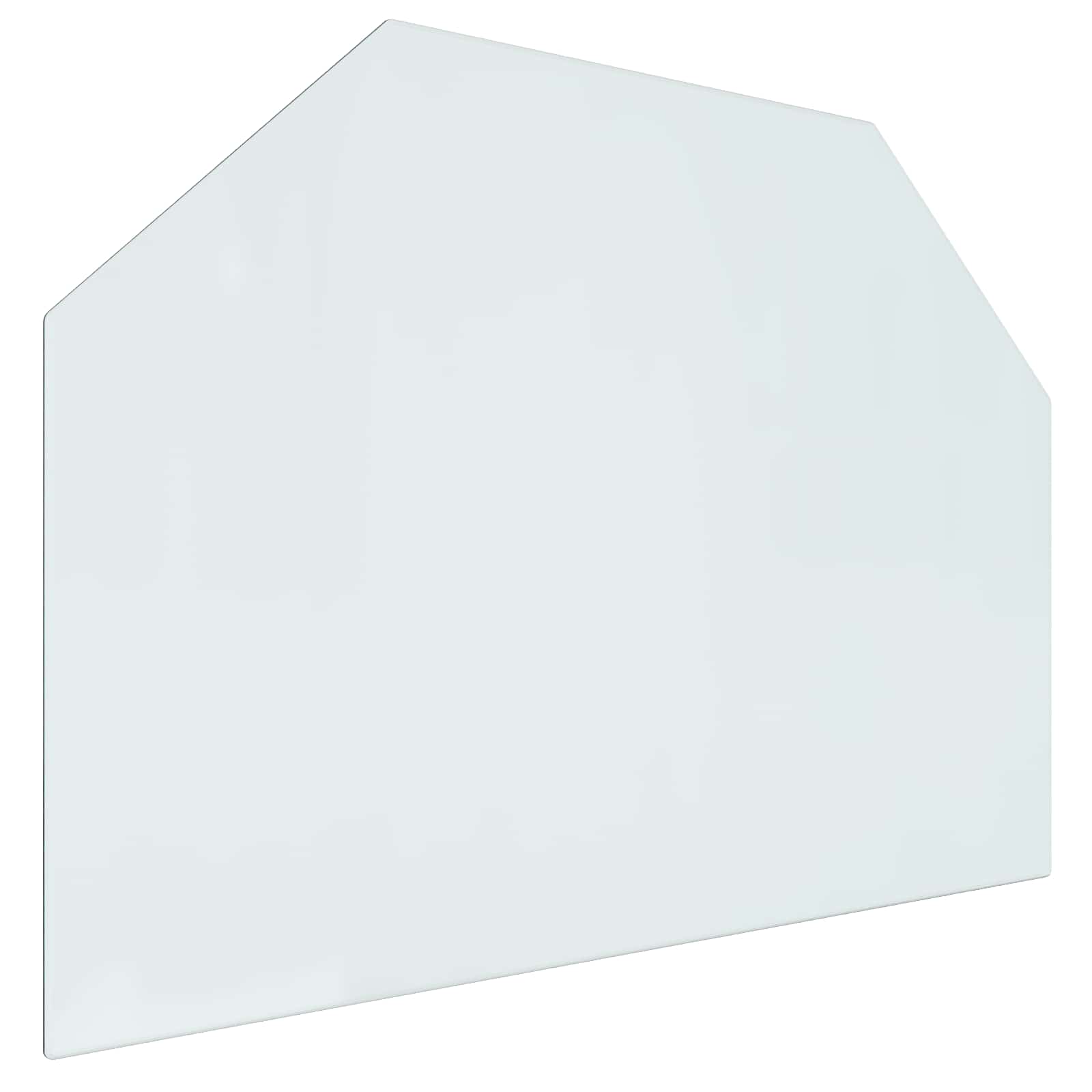 Feuerstelle Glasplatte Transparent 80 x 60 cm Glas