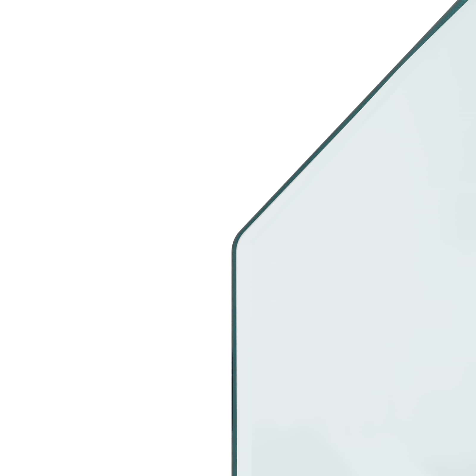 Feuerstelle Glasplatte Transparent 120 x 60 cm Glas