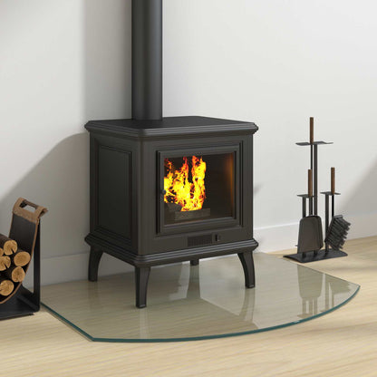 Feuerstelle Glasplatte Transparent 80 x 60 cm Glas