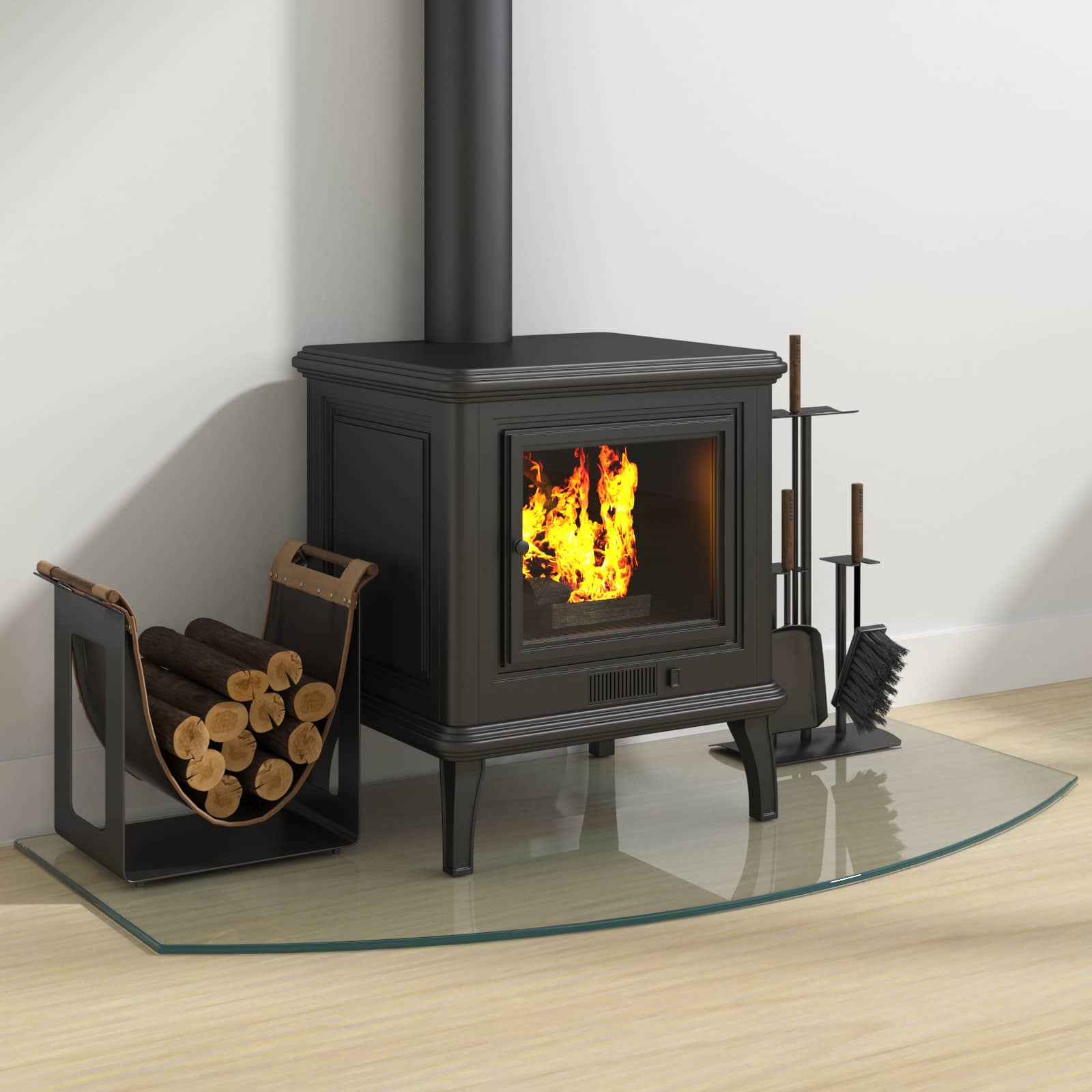Feuerstelle Glasplatte Transparent 100 x 50 cm Glas