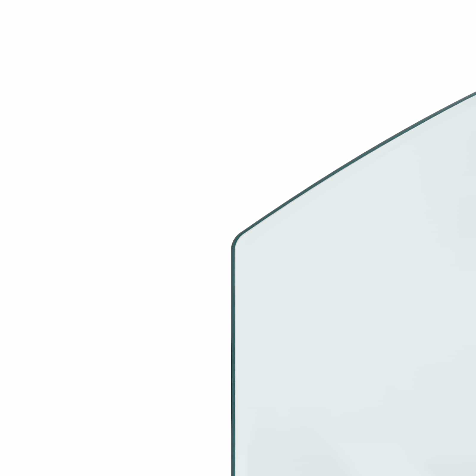 Feuerstelle Glasplatte Transparent 100 x 60 cm Glas