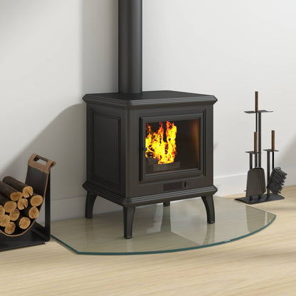 Feuerstelle Glasplatte Transparent 80 x 50 cm Glas