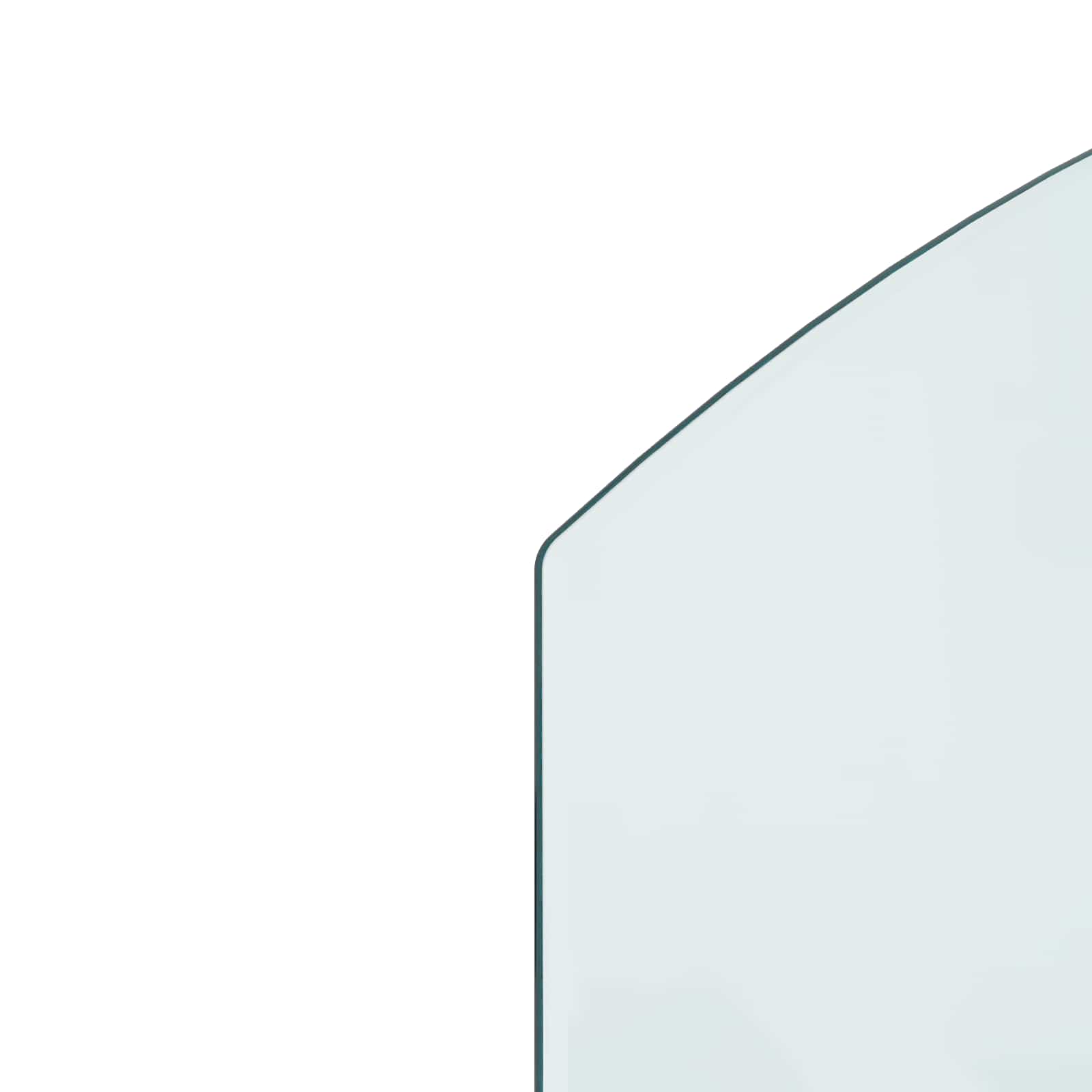 Feuerstelle Glasplatte Transparent 80 x 60 cm Glas