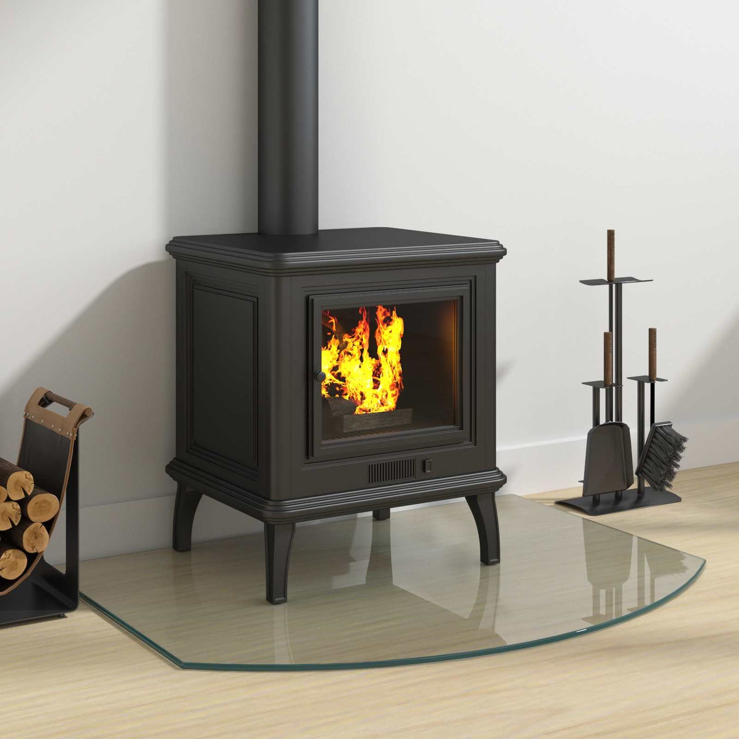 Feuerstelle Glasplatte Transparent 80 x 60 cm Glas