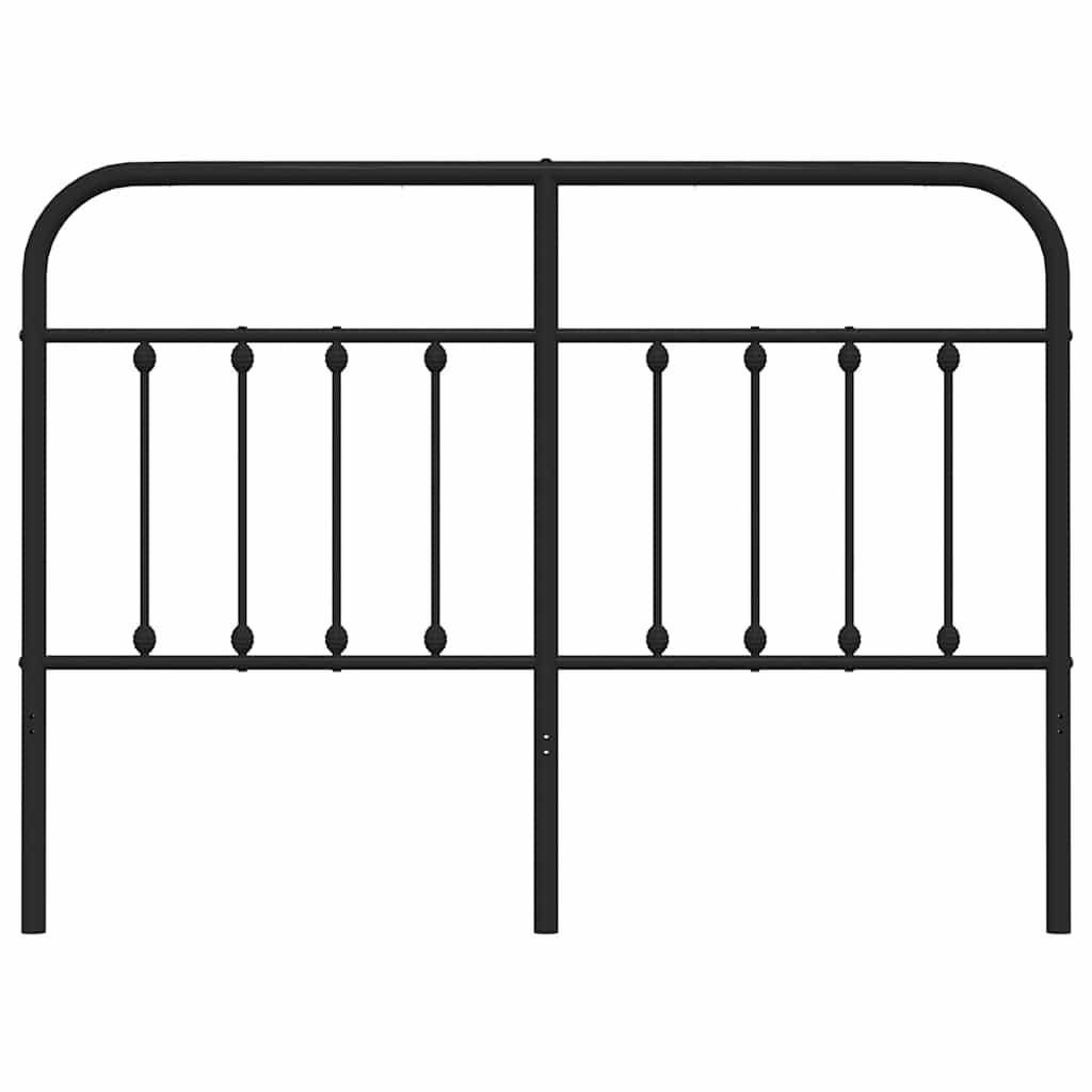 Ersatz-Kopfteil Metall Schwarz 150 cm