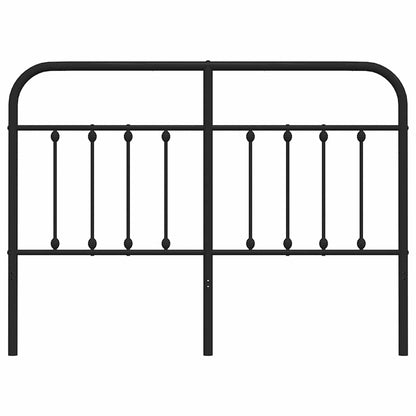 Ersatz-Kopfteil Metall Schwarz 150 cm