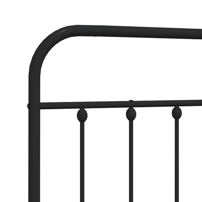 Ersatz-Kopfteil Metall Schwarz 150 cm