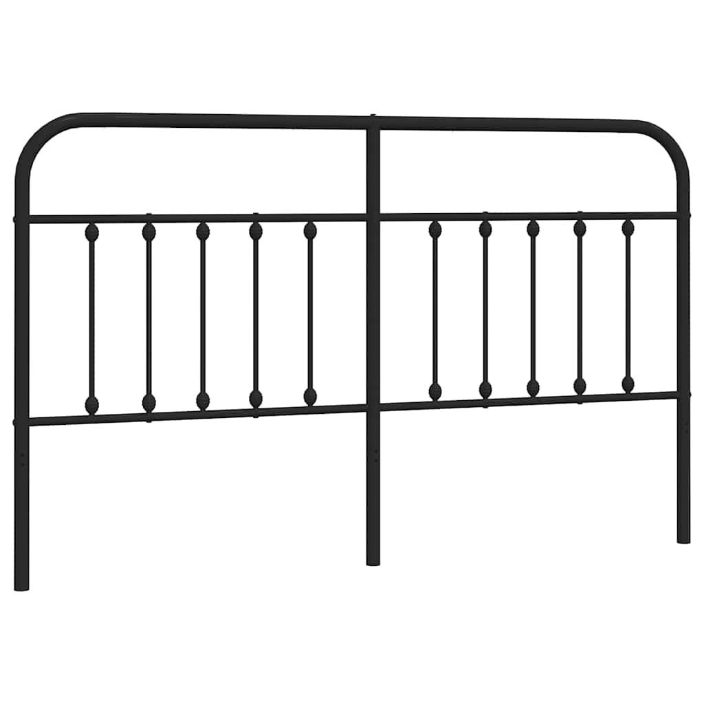 Ersatz-Kopfteil Metall Schwarz 160 cm