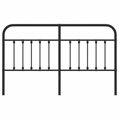 Ersatz-Kopfteil Metall Schwarz 160 cm