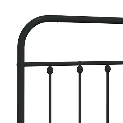 Ersatz-Kopfteil Metall Schwarz 160 cm