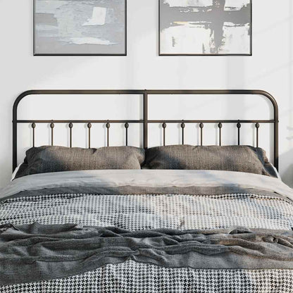 Ersatz-Kopfteil Metall Schwarz 180 cm