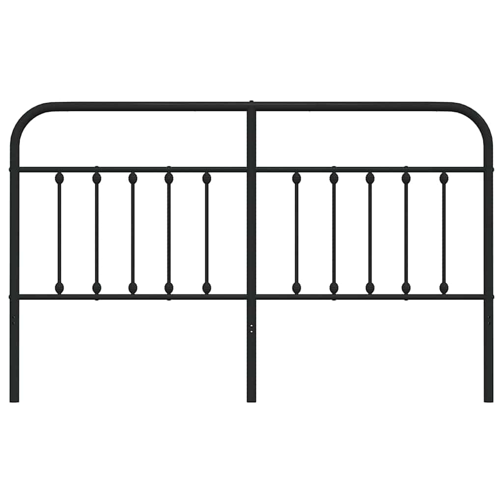 Ersatz-Kopfteil Metall Schwarz 180 cm