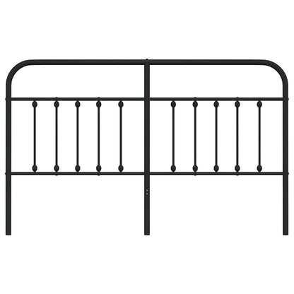Ersatz-Kopfteil Metall Schwarz 180 cm