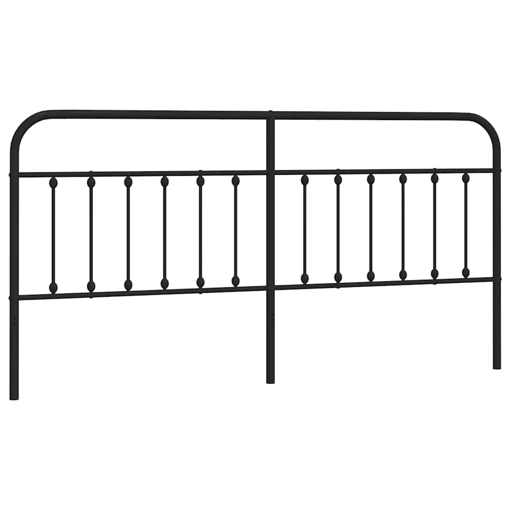 Ersatz-Kopfteil Metall Schwarz 193 cm