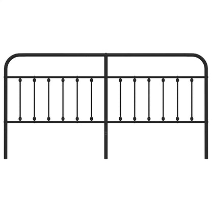 Ersatz-Kopfteil Metall Schwarz 193 cm