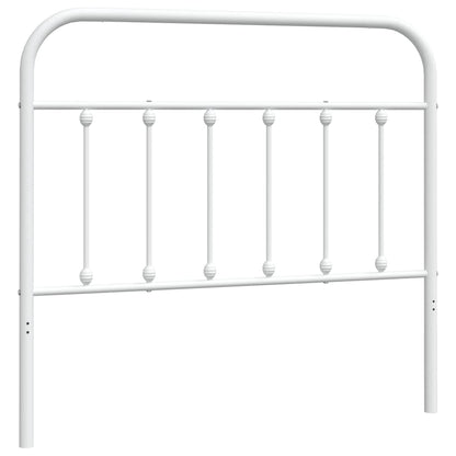 Ersatz-Kopfteil Metall Weiß 107 cm