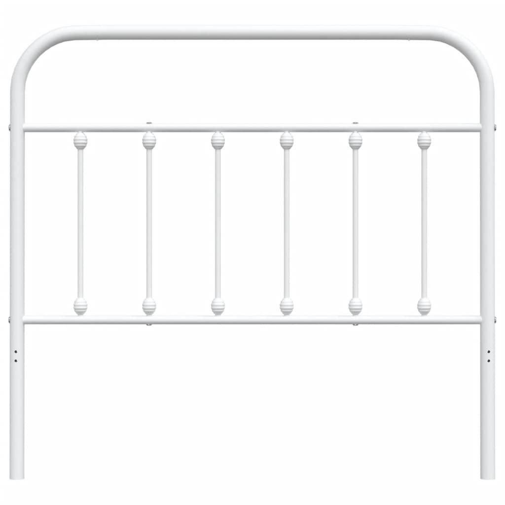 Ersatz-Kopfteil Metall Weiß 107 cm